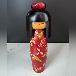 Japanese Wooden Kokeshi Doll